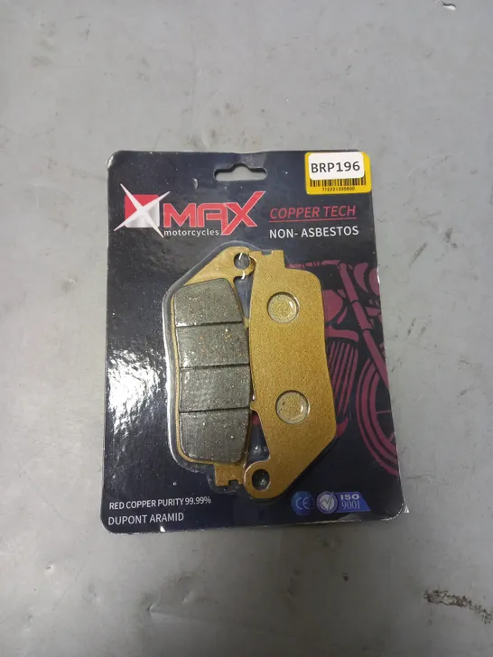 MAX MOTORCYCLES COPPER TEC BRAKE PADS 