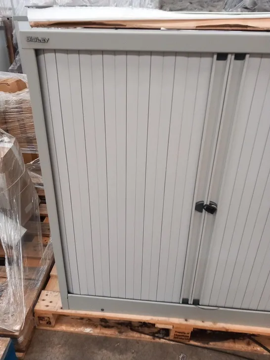 BISLEY LOCKER WITH SLIDING DOORS GREY 1000 X 1000MM