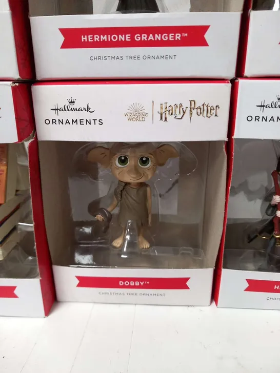 APPROXIMATELY 11 BRAND NEW BOXED HALLMARK HARRY POTTER ORNAMENTS