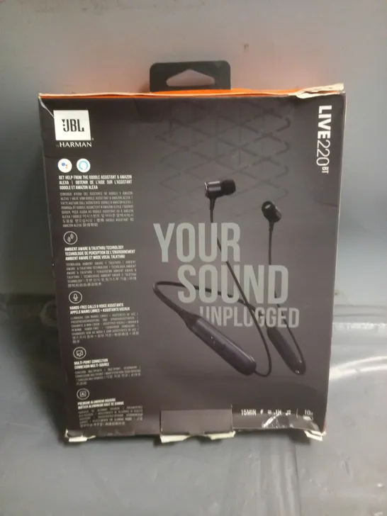 BOXED JBL LIVE220 BT EARPHONES