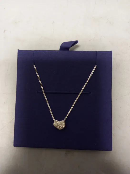 BOXED MONICA VINADER DIAMANTE EFFECT NECKLACE W. SILVER EFFECT CHAIN