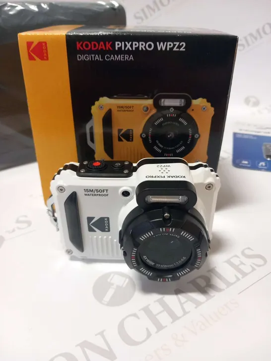 BOXED KODAK PIXPRO WPZ2 DIGITAL CAMERA WITH INTEGRAL HIGH SPEED MICRO SD CARD AND CARRY BAG