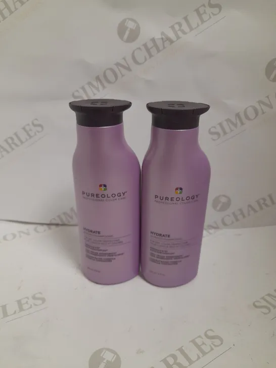 BOX OF 2 PUREOLOGY PROFESSIONAL COLOUR CARE HYDRATE SHAMPOO - 266ML