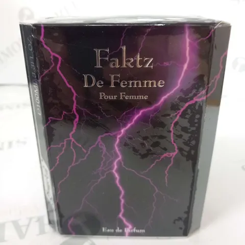 BOXED AND SEALED FAKTZ DE FEMME POUR FEMME EAU DE PARFUM 100ML