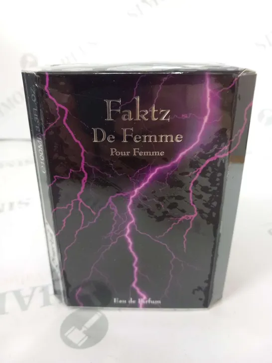 BOXED AND SEALED FAKTZ DE FEMME POUR FEMME EAU DE PARFUM 100ML