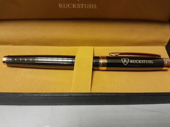 BOXED RUCKSTUHL ROSE GOLD BALL POINT PEN