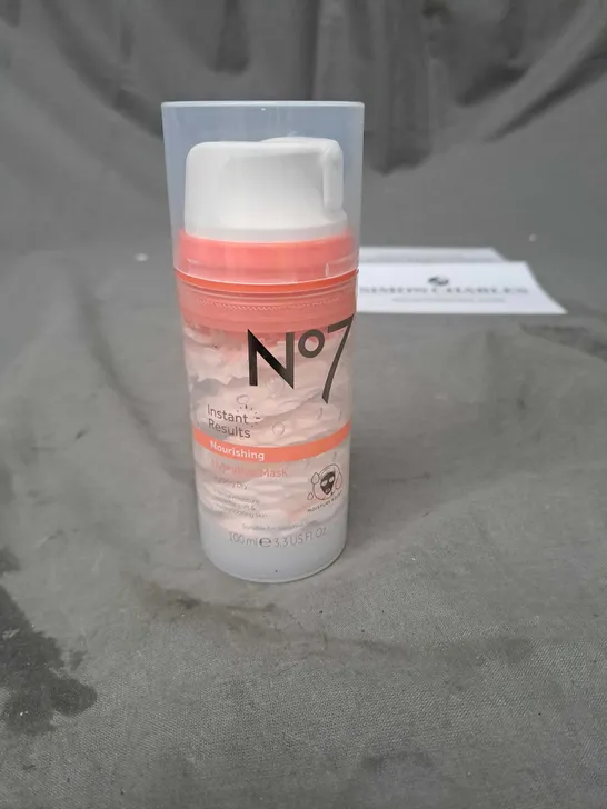 NO7 INSTANT RESULTS NOURISHING HYDRATION MASK 100ML 