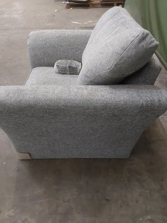 DURY CHUNKY WEAVE ARMCHAIR - GREY