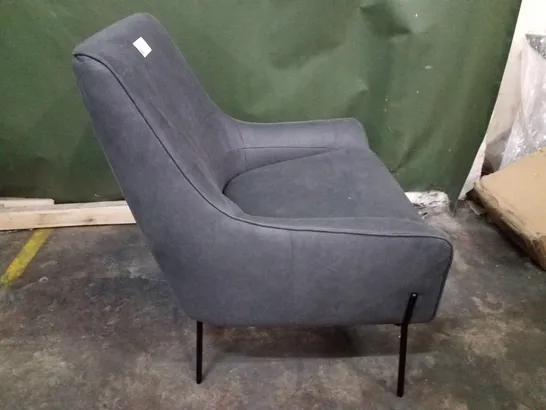 DARK GREY FABRIC DINING CHAIR