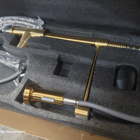 BOXED SOLVEX KITCHEN MIXER TAP SATIN BRASS