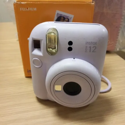 BOXED FUJIFILM INSTAX MINI 12 INSTANT CAMERA 