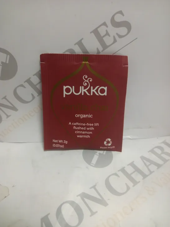 LARGE QUANTITY OF PUKKA VANILLA CHAI ORGANIC TEABAGS 