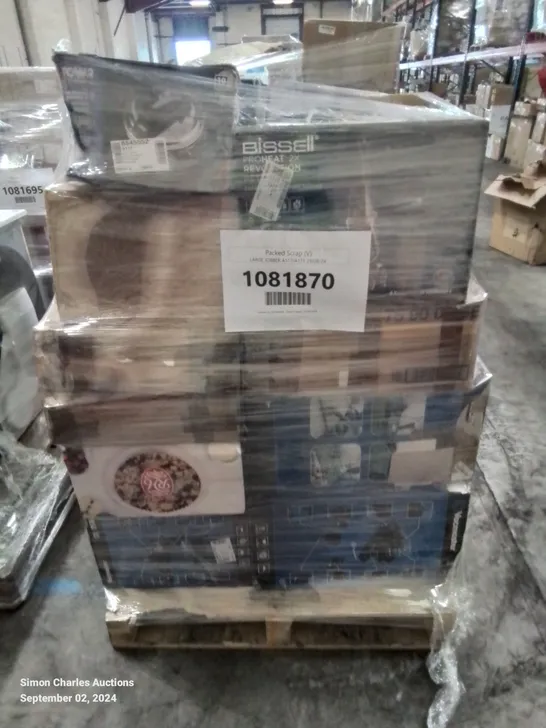 PALLET OF APPROXIMATELY 27 UNPROCESSED RAW RETURN HOUSEHOLD AND ELECTRICAL GOODS TO INCLUDE;