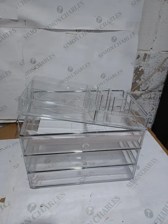 TILI FRAMED ACRYLIC STORAGE DRAWER SET