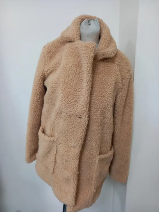 PARISIAN WOOLY JACKET IN CAMEL COOUR - UK 8