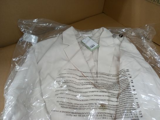 PACKAGED H&M CREAM OVERSIZED BLAZER - LARGE