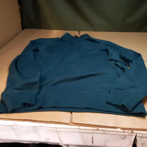 GREEN ZIP UP SWEATSHIRT - LARGE