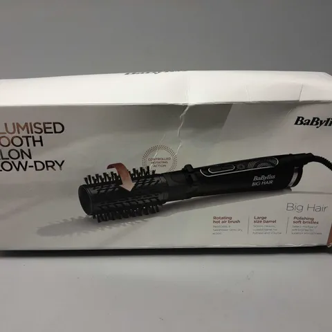 BOXED BABYLISS BIG HAIR ROTATING HOT AIR BRUSH