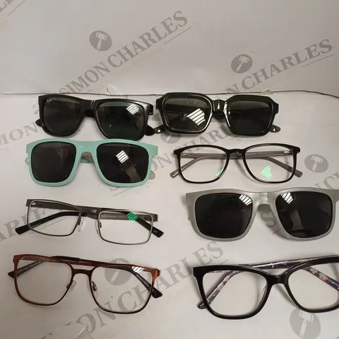 APPROXIMATELY 15 ASSORTED PRESCRIPTION & SUNGLASSES TO INCLUDE MOONSHINE, DIGBY, MELLER ETC