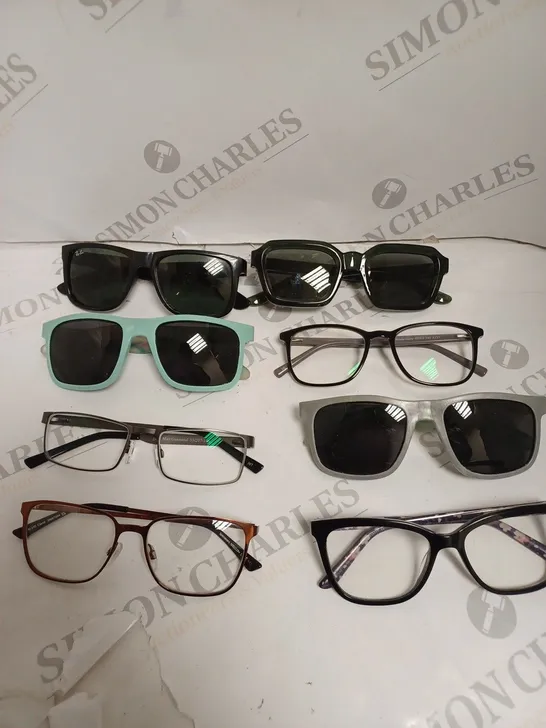 APPROXIMATELY 15 ASSORTED PRESCRIPTION & SUNGLASSES TO INCLUDE MOONSHINE, DIGBY, MELLER ETC