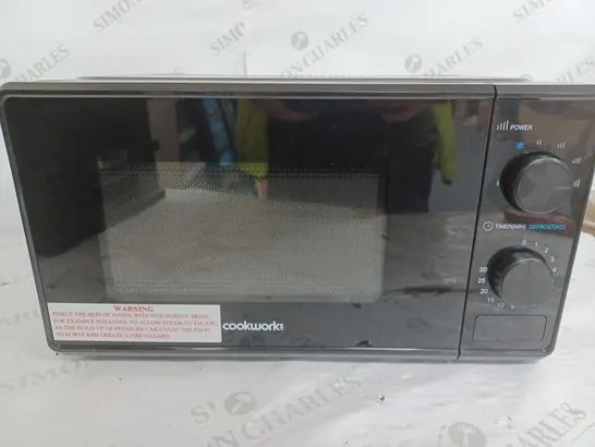 BOXED COOKWORKS 700W BLACK MICROWAVE 17L