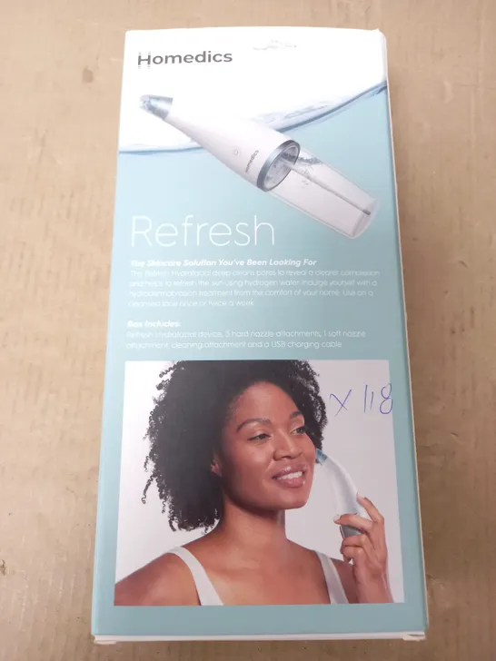 BOXED HOMEDICS REFRESH HYDROFACIAL CLEANSING TOOL