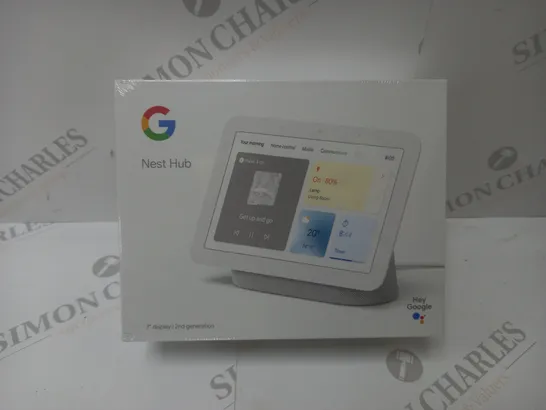 BRAND NEW BOXED GOOGLE NEST HUB 2ND GEN SMART SPEAKER WITH SCREEN - CHALK 