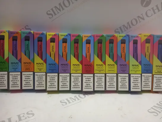 BOX OF APPROX 14 ASSORTED DISPOSABLE VAPES 