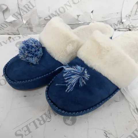 BOXED VIONIC GRACE SLIPPERS, NAVY - SIZE 6