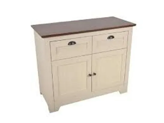 DEVON COMPACT SIDEBOARD IVORY/WALNUT 