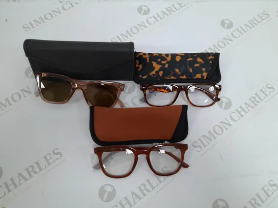 HUMMINGBIRD SUNGLASSES & READERS - GREY AND BROWN/RED