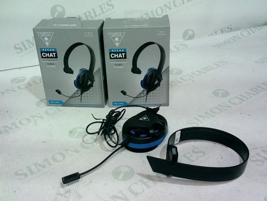 3 X TURTLE BEACH RECON CHAT WIRED HEADSETS