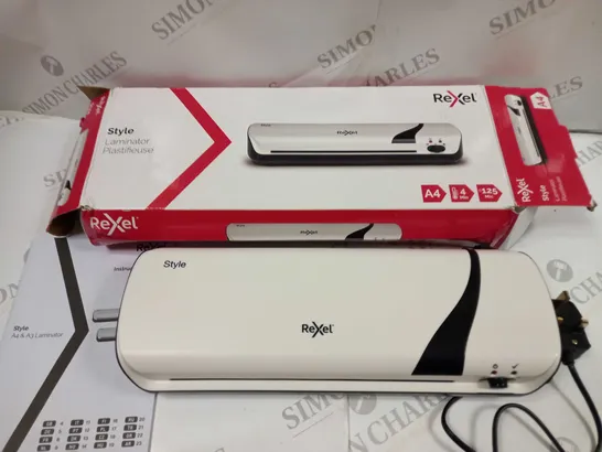 REXEL STYLE A4 LAMINATOR