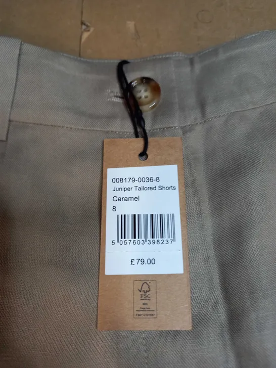 HUSH JUNIPER TAILORED SHORTS SIZE 8