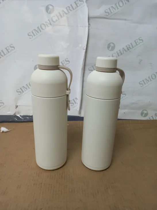 LOCK & LOCK SET OF 2 INSULATED DUAL-OPENING WATER BOTTLES