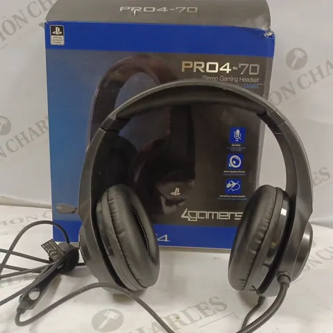 4GAMERS PS4 PRO4-70 STEREO GAMING HEADSET 