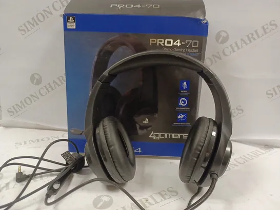 4GAMERS PS4 PRO4-70 STEREO GAMING HEADSET 