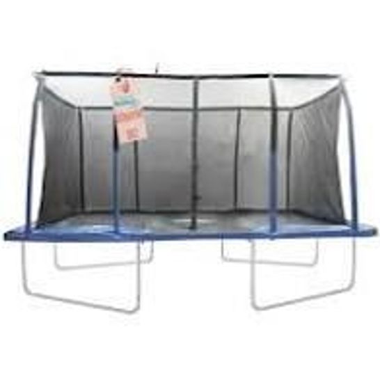 BOXED 382CM RECTANGLE TRAMPOLINE NET USING 8 POLES