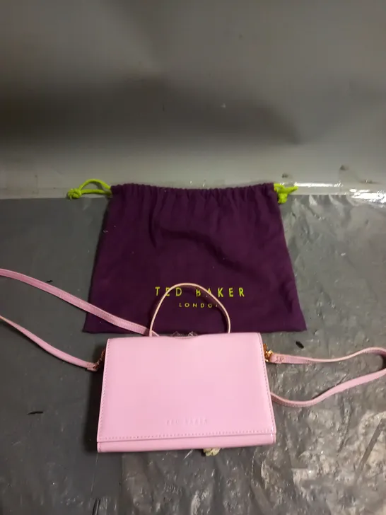 TED BAKER PURSE PINK PATENT BAG