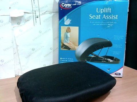 UPLIFT SEAT ASSIST CUSHION, WATERPROOF AND WATER RESISTANT COVER, MEMORY FOAM CUSHION