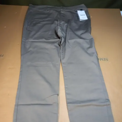 ARNE TAILORED CHINO TROUSERS IN OLIVE - 36R