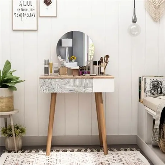 BOXED TOSHA DRESSING TABLE WITH MIRROR