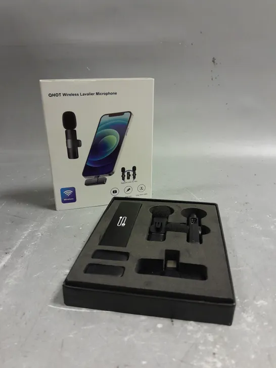 BOXED QHOT WIRELESS LAVALIER MICROPHONE 