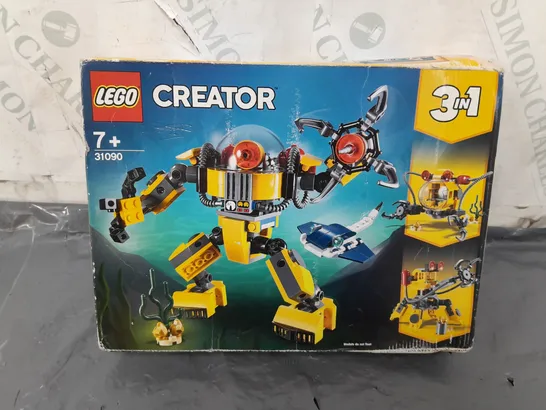 BOXED LEGO CREATOR: UNDERWATER ROBOT (31090)