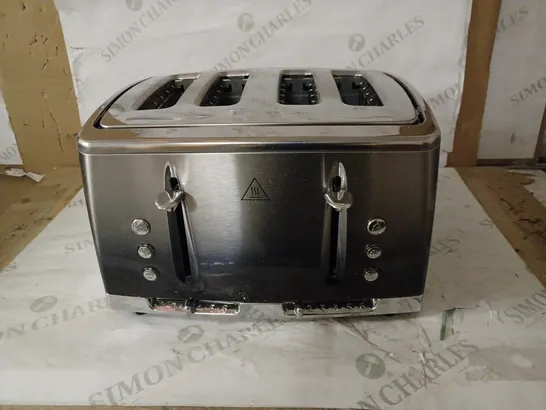 RUSSELL HOBBS 25141 STAINLESS STEEL FOUR SLICE TOASTER