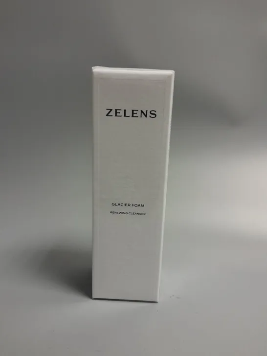  BOXED AND SEALED ZELENS GLACIER FOAM RENEWING CLEANSER 150ML 