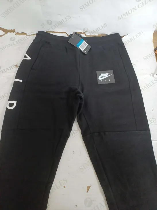 NIKE AIR BLACK TRACKSUIT PANTS - MEDIUM