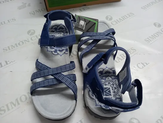 BOXED PAIR OF KARRIMOR SALINA SANDALS IN NAVY - 7