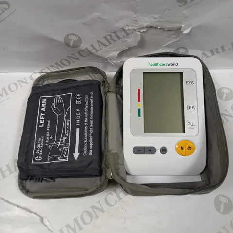 HEALTHCARE WORLD DBP-1314 BLOOD PRESSURE MONITOR 