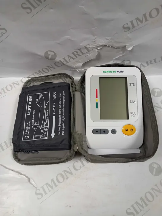 HEALTHCARE WORLD DBP-1314 BLOOD PRESSURE MONITOR 